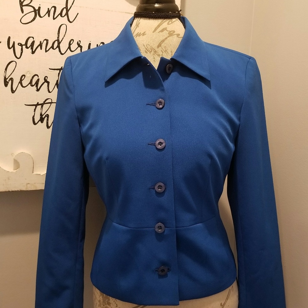 Harve Benard Ladies Royal Blue Blazer Size 8